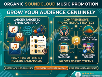 Soundcloud music promotion for organic growth using email campaign