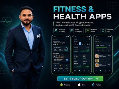 A custom fitness app | health & workout app | Flutter iOS Android