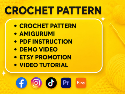 A detailed amigurumi crochet pattern with picture and video tutorial