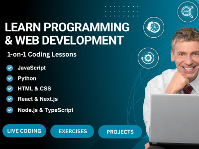 A get 1-on-1 JavaScript & Python coding mentorship