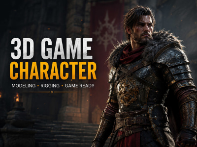 Game-Ready 3D Character Modeling & Rigging