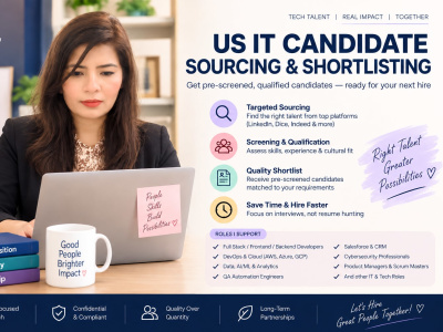 I will provide US/Canada IT recruitment and virtual assistant support