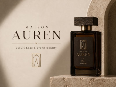 A luxury logo and premium brand identity design