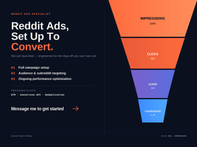 Reddit Ads Setup, Campaign Management & Conversion Optimization