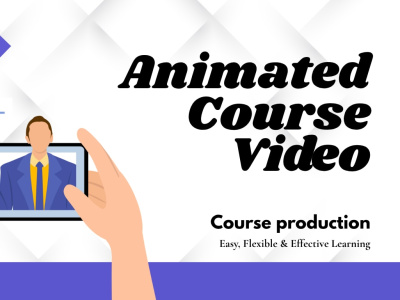 Animated e-learning course or training video