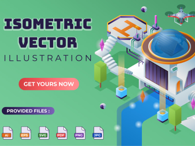 Incredible isometric vector illustration for your website and apps