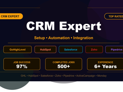 CRM Expert | GoHighLevel, HubSpot, Airtable, Zoho | Fix, Setup & Automation
