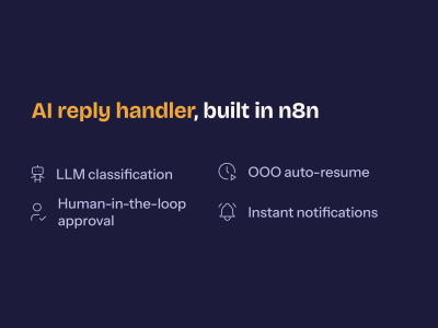 An AI reply handler that classifies and routes cold email responses