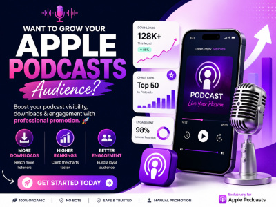 Organic Apple Podcast Promotion for Huge Downloads and Top Rankings