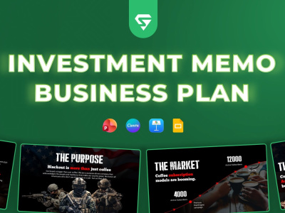An investor-ready business plan, investment memo, and pitch deck design