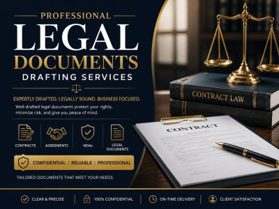 Get Professional Legal Contracts, Agreements, NDAs & Documents Drafted