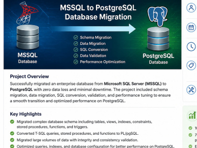 MSSQL to PostgreSQL Database Migration