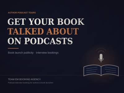 Secure podcast interviews to promote your book