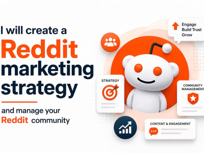 I will create a Reddit marketing strategy and manage your Reddit community