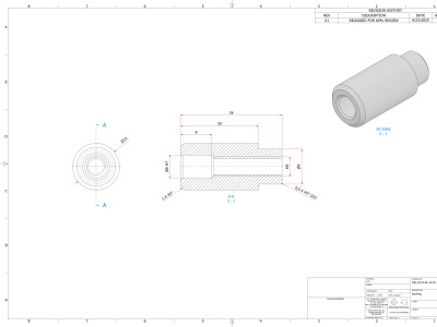 Professional Ready 2D Manufacturing Drawings for Individual Parts with GD&T