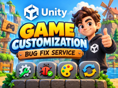 Expert Unity game customization, bug fixing and optimization