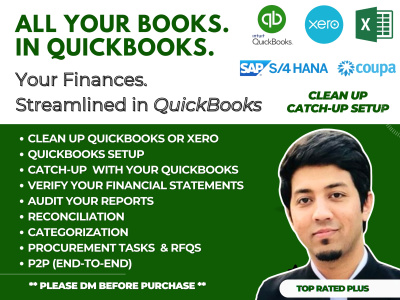 Expert QuickBooks Services: Setup, Cleanup, Catch-Up & Bookkeeping