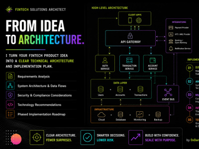 A technical architecture and implementation plan for your fintech product
