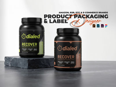A modern jar design and luxury packaging label for your product
