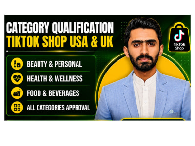 Tiktok Shop Category Approval in Beauty,Helath,Electronics and any Other