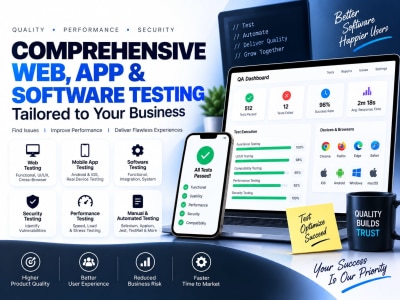 Comprehensive Web, App & Software Testing Service Tailored to Your Business
