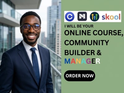 Setup,manage skool community, online course,seo, mighty networks, circle so