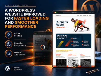 A WordPress website improved for faster loading and smoother performance
