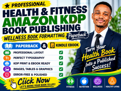 Health fitness amazon kdp publishing wellness book formatting paperback