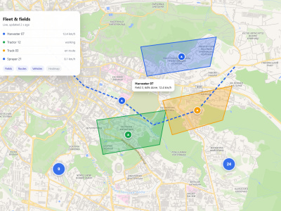 An interactive Mapbox GL map with your data in a React app | Upwork