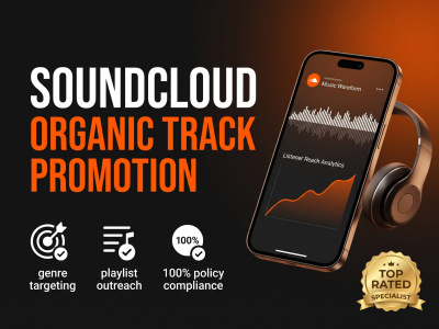Organic SoundCloud music promotion and track visibility