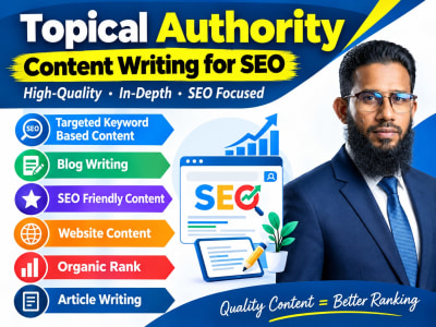 Topical Authority Content Writing for Your Website/ Business Google Rank