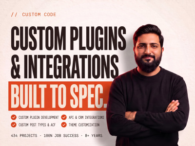 A custom WordPress plugin, integration or theme customization built to spec