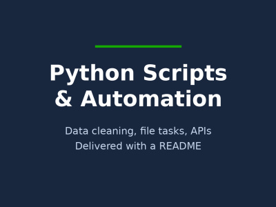 Py Script Logo A Python script that cleans data or automates a task | Upwork
