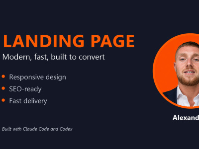 A Modern Responsive Landing Page That Turns Visitors Into Clients | Upwork