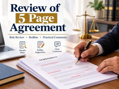 Review of a 5 page agreement