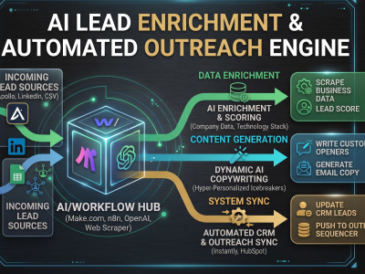 An automated AI lead nurturing and CRM workflow using Make or n8n | Upwork