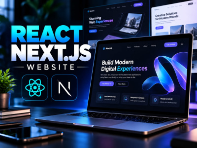 An modern React or Next.js website with responsive design | Upwork