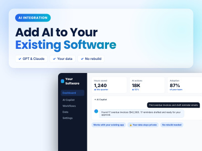 AI integration into your existing app, software, or business | Upwork