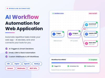 AI Workflow Automation for Web Application | Upwork