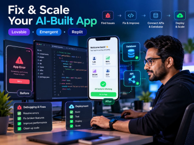 AI SaaS Developer for your Lovable, Emergent or Replit app fixed ...