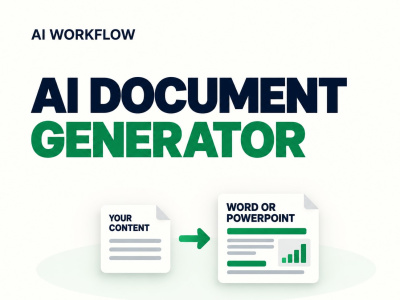 An AI workflow that turns your content into editable documents | Upwork