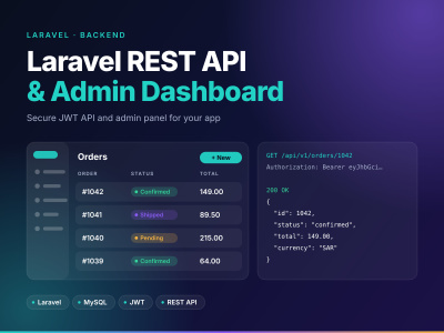 A Laravel REST API & Admin Dashboard | Upwork