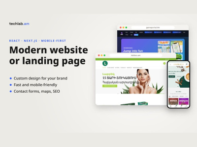 Rewared Page Design A Modern Responsive Landing Page for Your Business | Upwork
