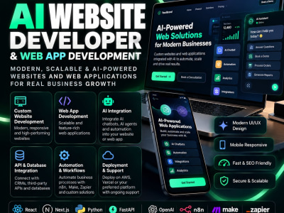 Ai website development, ai full stack developer, ai web application ...