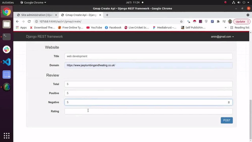 Web application using python with Django. Develop your website | Upwork