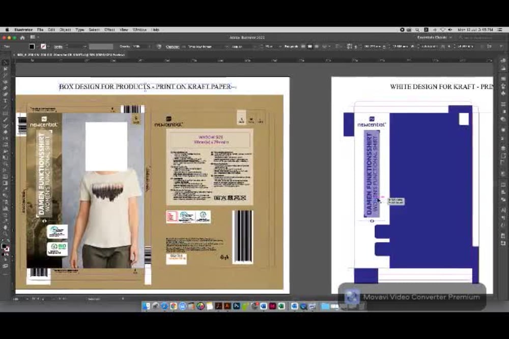 An amazing Kraft box Packaging Design for your products. | Upwork