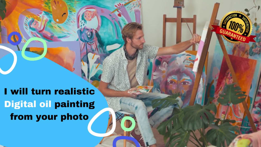 Draw realistic digital oil paintings from photos Upwork