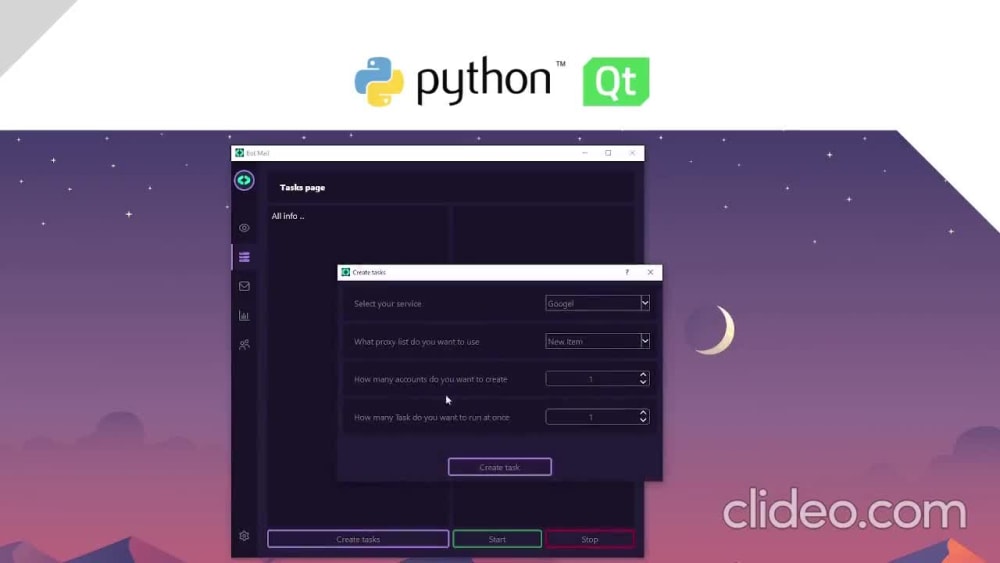 A modern GUI for your python script using PYQT5 | Upwork