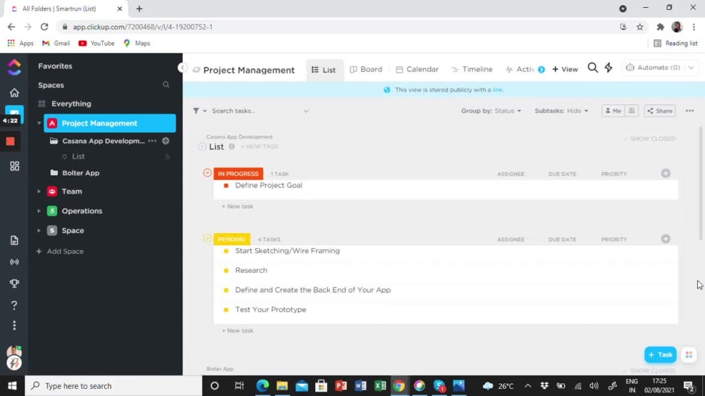 An excellent ClickUp setup. | Upwork