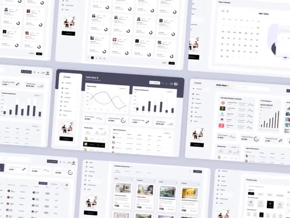 Web admin dashboard design (UI/UX) | Upwork